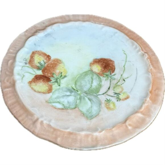 Vintage hand painted porcelain teapot coaster/trivet - Picture 1 of 5